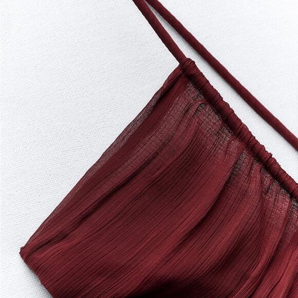 ZARA LONG CROSSED BACK JUMPSUIT - Picture 13 of 13